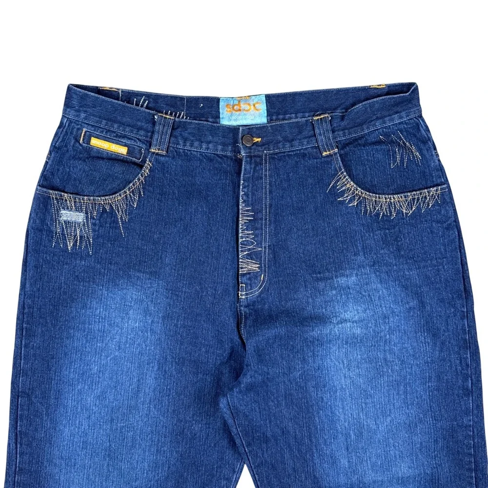 Snoop Dogg SDCC Men's Jeans Size 41x31.5 Blue Y2K Hip Hop Baggy‎ Denim Vintage